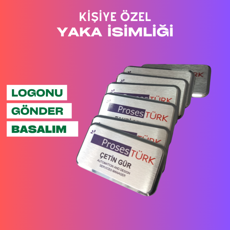 Dikdörtgen Model Yaka İsimliği